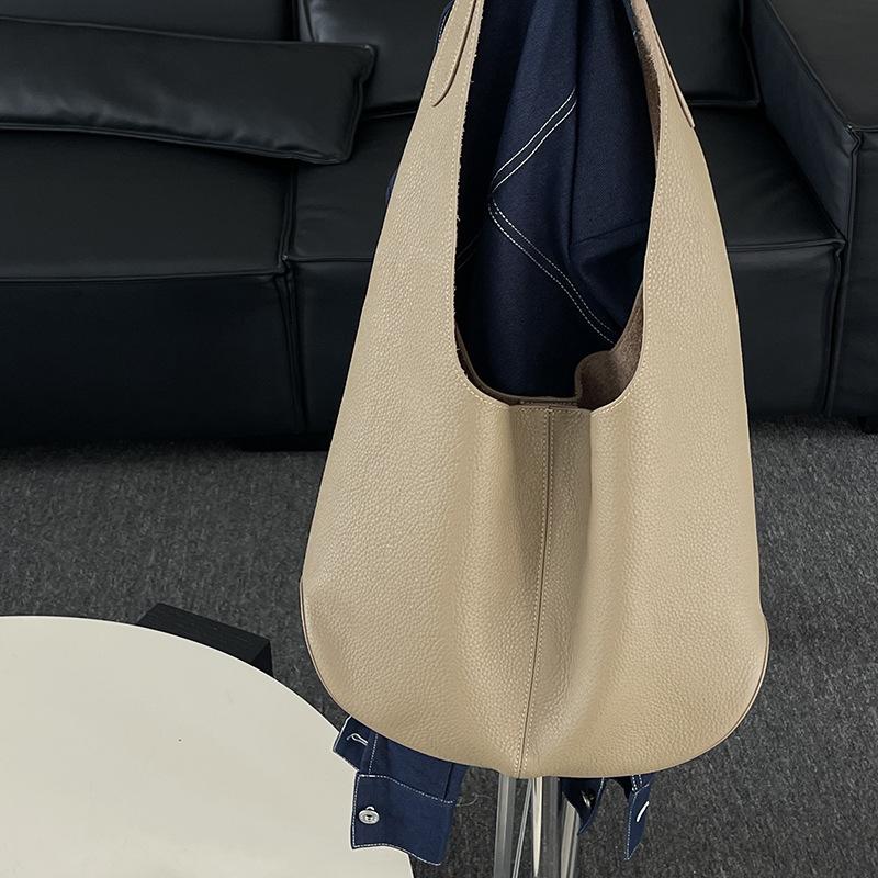 Hochwertige Französische Achseltasche Echte Leder Umhängetasche Pendler Tragetasche für Damen