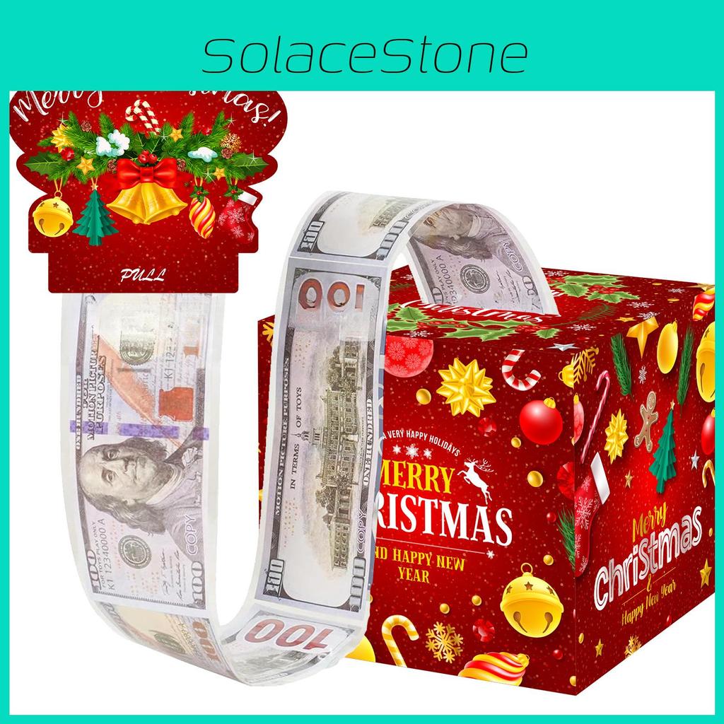 Christmas Red Gift Box With Decorative Paper Material For Party Celebrations And Holiday