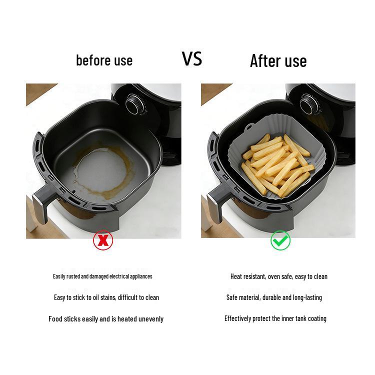 Silicone Air Fryer Liner Pad: Heat-Resistant, Food-Grade Baking Mat