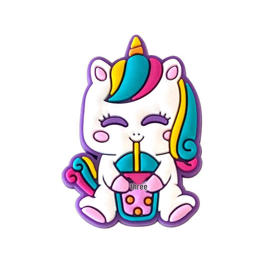 10-Pack Cute Cartoon Unicorn Shoe Charms for Crocs - DIY Decorative Shoe Buckles 1