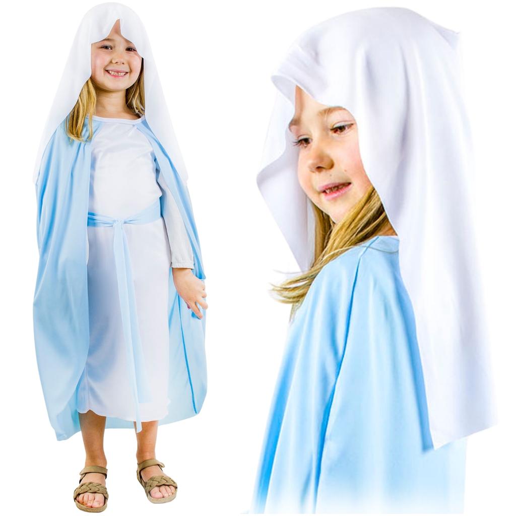 Mary Nativity Play Costume for a Costume Ball Mary Nativity Play Costume Mary Nativity Play Costume for Children Size 128-134