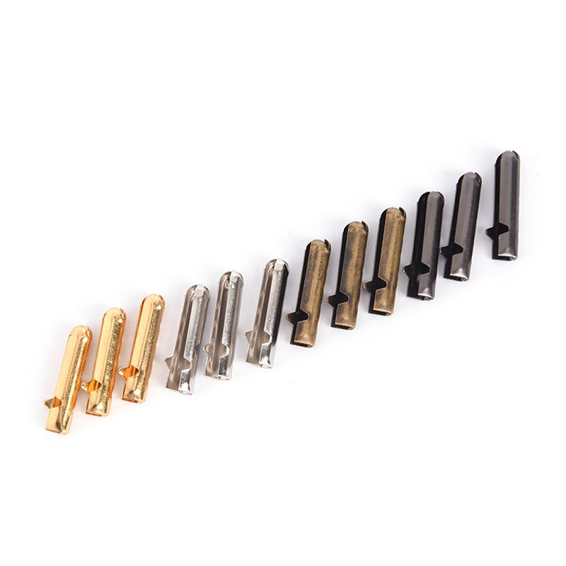 10Pcs Metal Aglets Diy Shoelaces Repair Shoe Lace Tips Replacement End