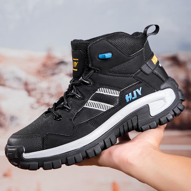 Military Running Shoes Ankle Boots Men Outdoor Climbing Shoes Man Boots Winter Thickness Shoes for Men Mens Desert Boots