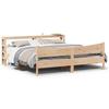 Solid Wood Bed with Headboard 180 X 200 Cm Pine