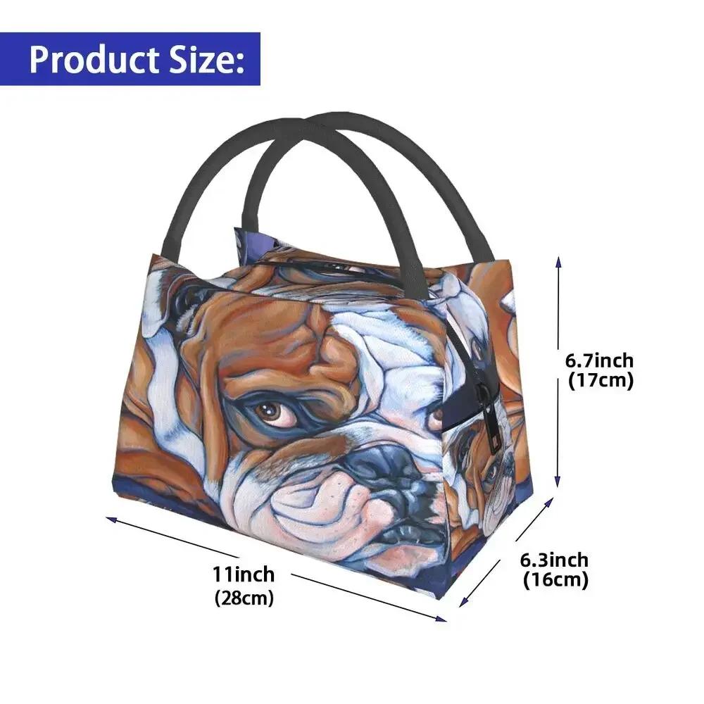 French Bulldog Frenchie Dog Lunch Bags Cooler Warm Insulated Lunch Box Picnic Camping Work Travel Bags