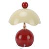 Table Lamp Eggshell Shape 3 Color Temperatures Stepless Dimmable Bedside Lamp with Ceramic Base Glass Shade for Reading Working