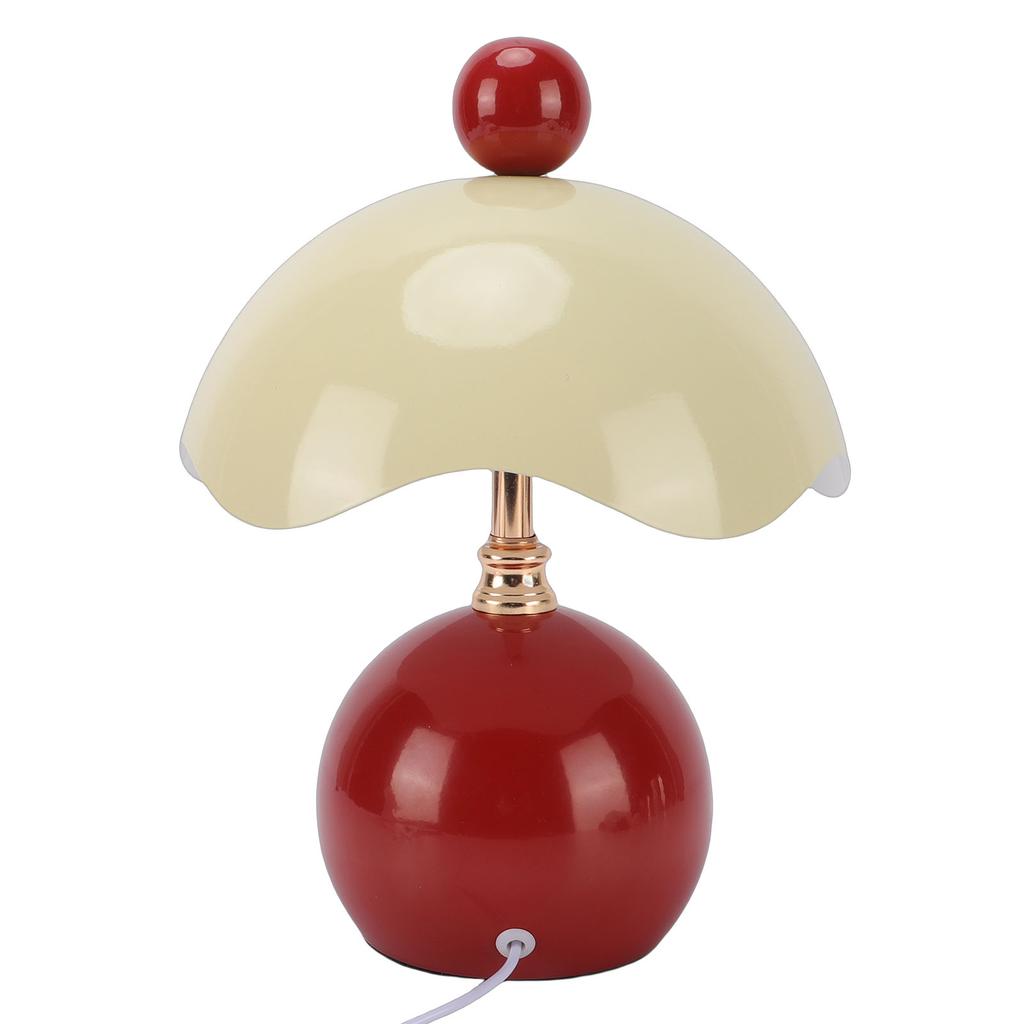 Table Lamp Eggshell Shape 3 Color Temperatures Stepless Dimmable Bedside Lamp with Ceramic Base Glass Shade for Reading Working