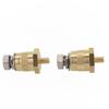 Car Battery Connector Car Battery Connection Terminals For M6 Thread Brass Battery Poles Adapter With 2 Screws
