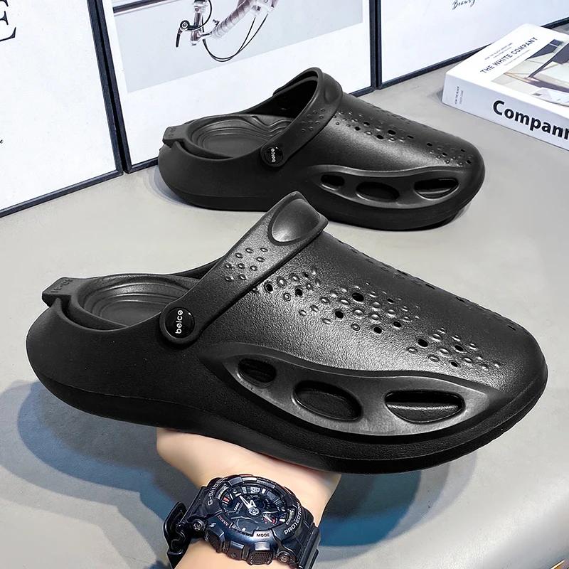 Fashion Beach Sandals Woman Korean Mens Shoes Tennis Luxury Brand 2024 Slip-Resistant Tenes Mascolino Men Slipper Non-Casual Tennis Net