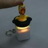 1Pcs Stress Relief Plastic Toys Creative Cartoon Sharp Crying Chicken Voice Button High Aesthetic Edc Keychain For Children Gift