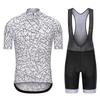 Men Women Cycling Jersey Bib Shorts Set Breathable Mountain Road Bike Outfit