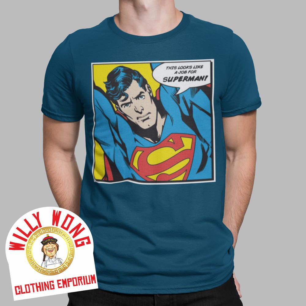 SUPERMAN T-SHIRT CARTOON COMIC MOVIE RETRO CLASSIC VINTAGE HERO GAMER UK Unisex T-Shirt XXXXL
