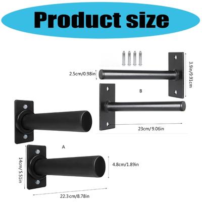 Schnellmontage T-Stangen-Griff Gewichtsplattenstange Ergonomisches Wandgewichtslagerregal für Ganzkörpertraining