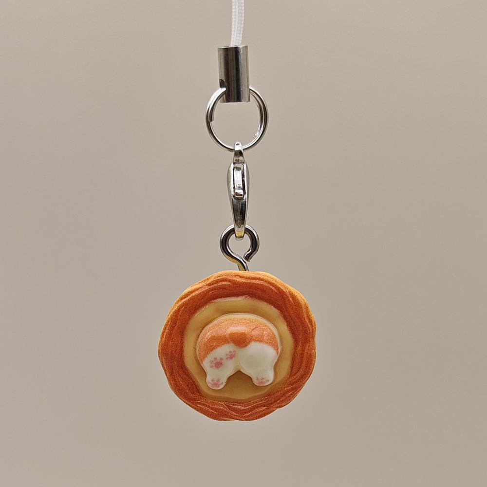 

Hot Resin 3D Food Anime Kawaii Phone Charms Pendant Sweet Girl Gift Keychain For Schoolbag iP 15 CCD Camera Airpods Cute Dog Resin
