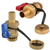 Copper Alloy Valve Brass Drain Valve Long-lasting Construction Temperature Resistant Valve Copper Alloy Drain Valve
