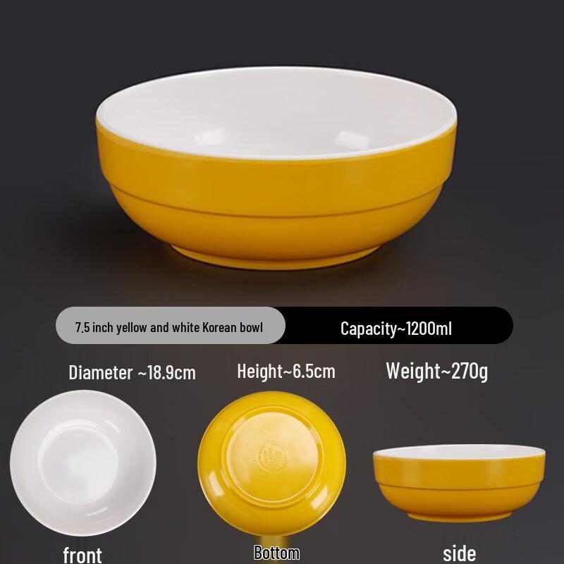 7.5-inch Korean Style A5 Melamine Breakfast Bowl