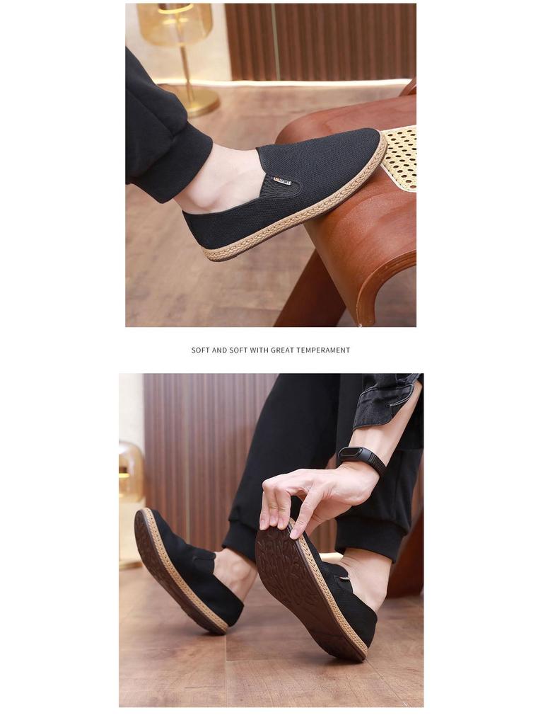Men's Breathable Mesh Slip-On Shoes - Non-Slip Soft Sole, Casual Summer Style