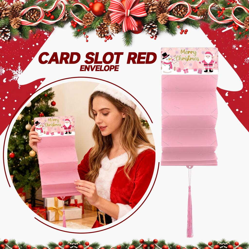 Christmas Surprise Party Money Box Set: 10 Pieces Each With 10 Coin Boxes, Suitable For All Sizes Of Cards And Coin Surprise Red Envelope Gifts