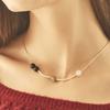 Charmy Silver Triple Gemstone-necklace