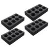 4 Pcs Milk Tea Cup Holder Tray Beverage Carrier for Delivery Coffee Cups Disposable Drinks Accessories Mugs Holders
