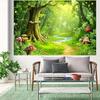 1 Piece Photo Background Cloth. This background cloth is themed around a fairy tale forest, presenting a vibrant forest DJH
