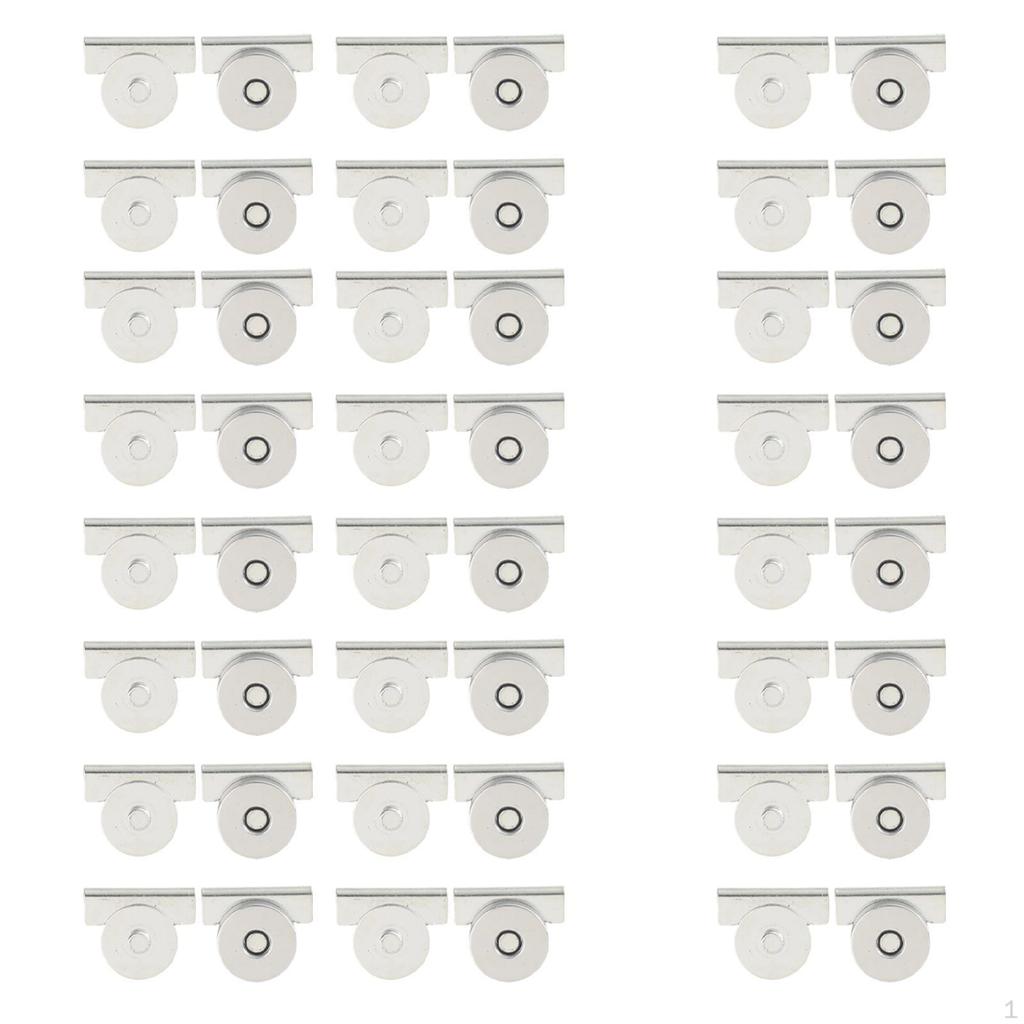 24 Stück Knopf, Taschenbeschlag Verschluss Bastelbedarf, DIY Metallknöpfe Druckknopf für Geldbörsen und Tragetaschen,