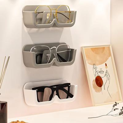 Punch-free Glasses Storage Rack Wall Mounted Sun-glasses Display Holder Wardrobe Decoration Storage Box Sunglass Organizer