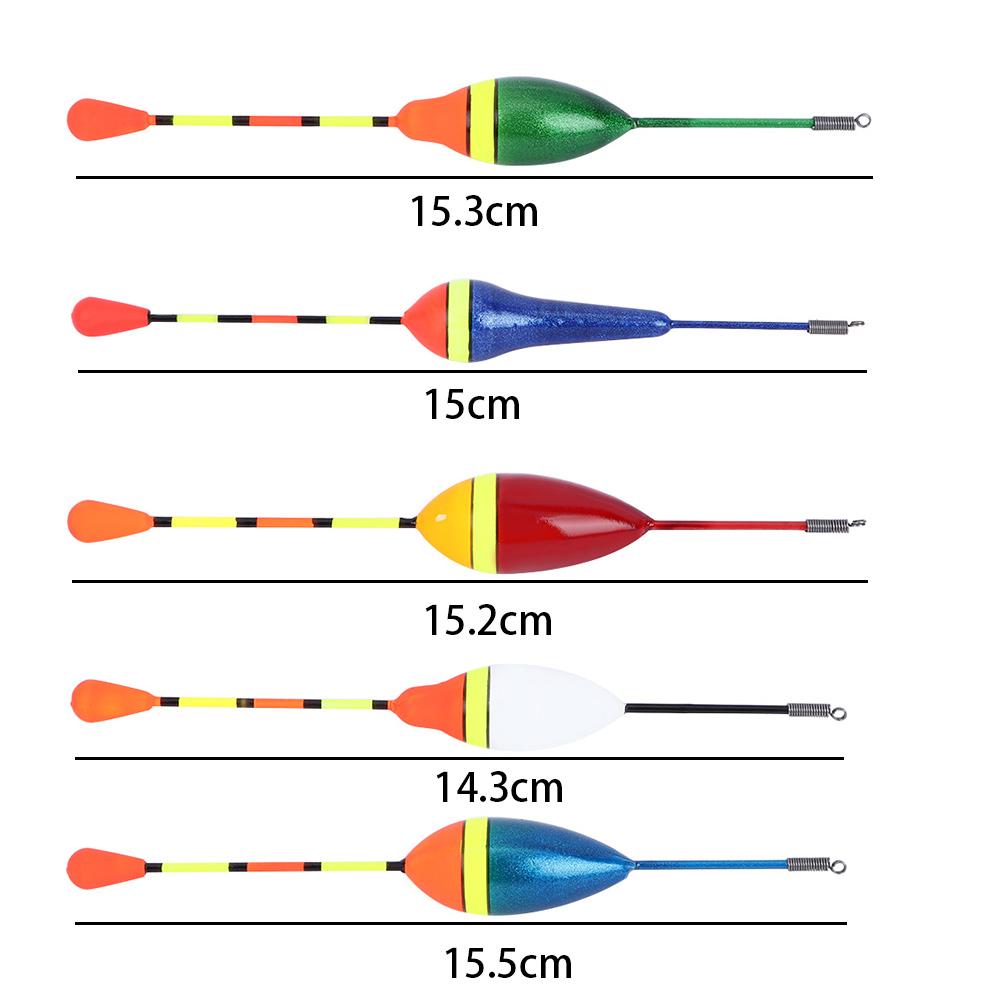 Accessories Fluctuate Bobber Mix Size Color Fishing Float Buoy Fishing Light Stick Float Set