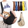 Einfarbige Hund-Crossbody-Tasche Doppelseitig Große Kapazität Haustier-Schultertasche Faltbar Tragbar Welpen-Schlingentrage-Tasche Katze