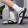 High-top Running Sports Shoes Women Elastic Casual Sneakers Fashion Lace-up Jogging Walking Shoes for Men Anti-slip