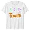 Spooky Teacher Unisexs TShirt Halloween Education Teaching Halloween Gift