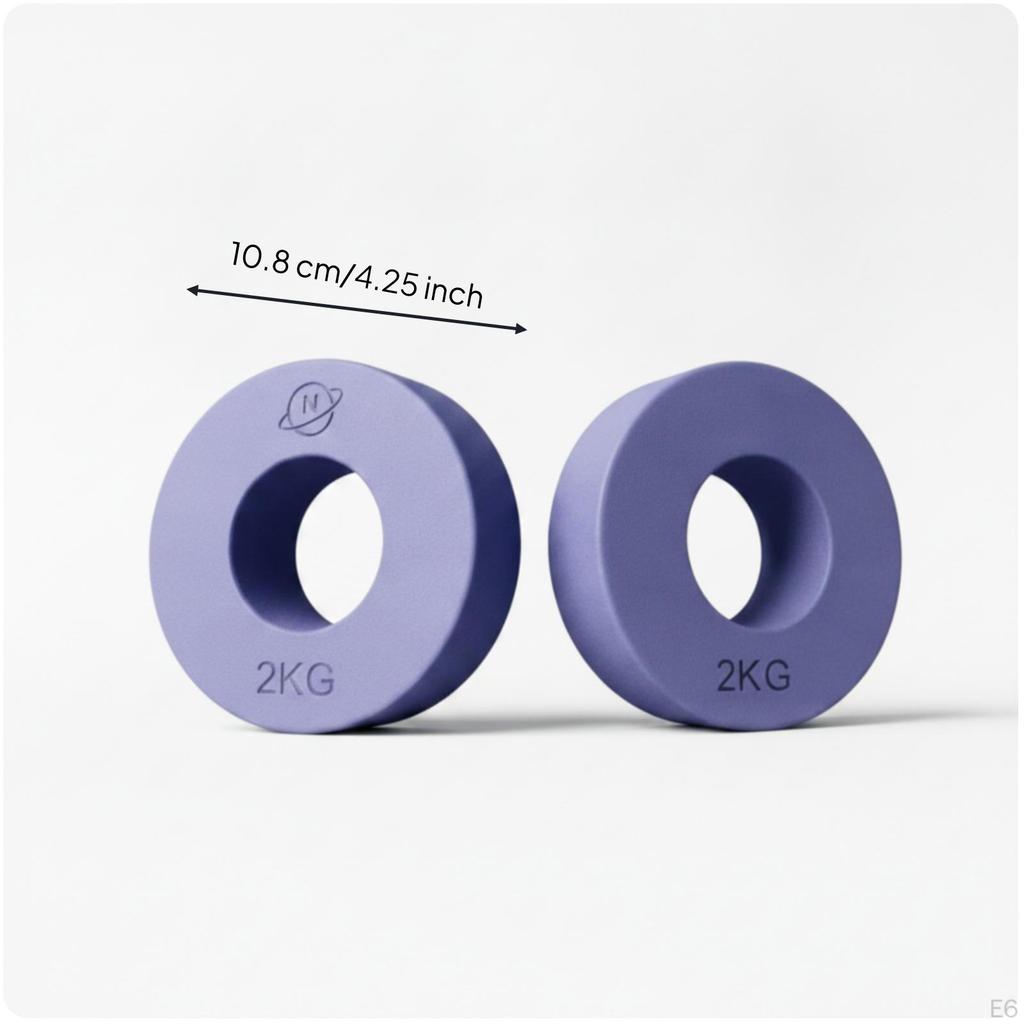 Barbell Plates with 2Inch Hole Matte Weight Smooth Weights for Weightlifters, Strength