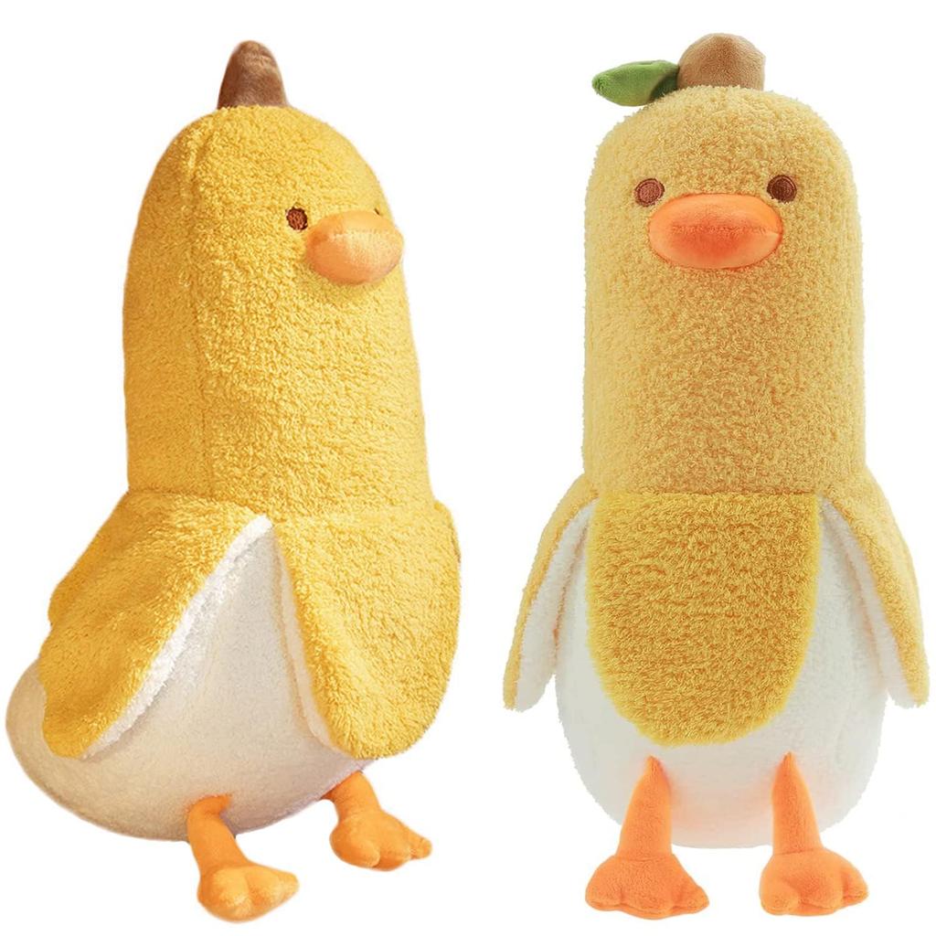 Homehalo Plush Banana Duck Body Pillow, Cute Plush Animal Pillow, Fluffy, Long, Comfortable, Perfect for Sleeping Together, Fun Gift, Mother's Day
