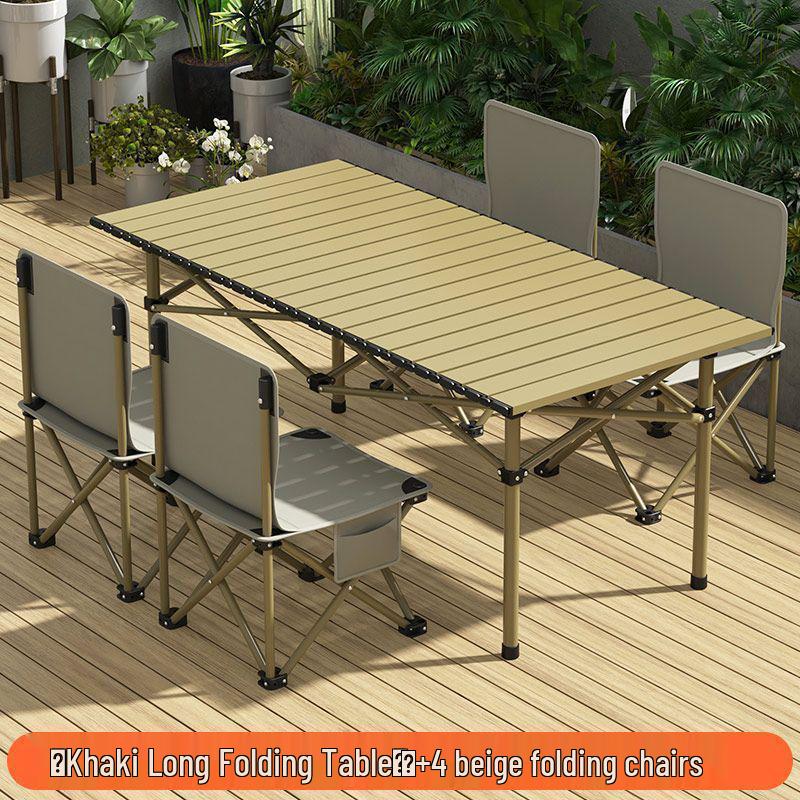 Portable Folding Outdoor Picnic and Camping Table & Chair Set