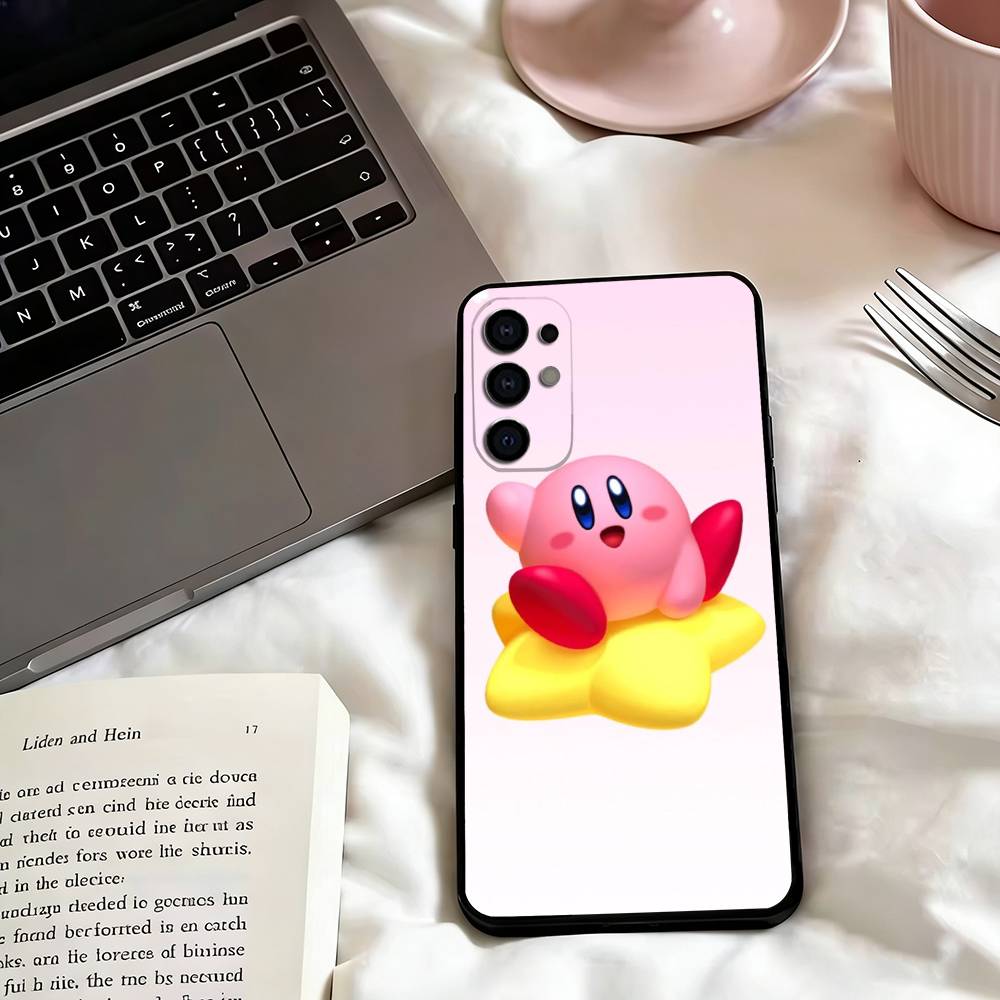 Cartoons Pink k-Kirbys-KK  Phone Case For Samsung S25,S24,S21,S22,S23,S30,Ultra,S20,Plus,Fe,Lite,Note,10,Black Cover