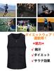 CtriLady Sauna Suit, Sportswear, Exercise Wear for Men, Sauna Effect Training Shirt, Abdominal Muscle Training, Black (Black, M)