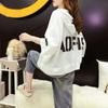 Summer Letter Printing Hoodies Women Round Neck Short Sleeve Drawstring Short Pullovers Ladies Korean Style Casual Top