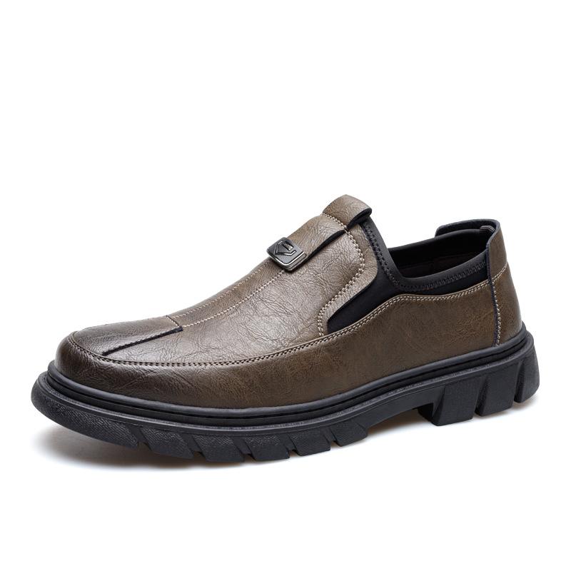Herfst nieuwe heren business casual leren schoenen heren trend lage werkschoenen mode board schoenen