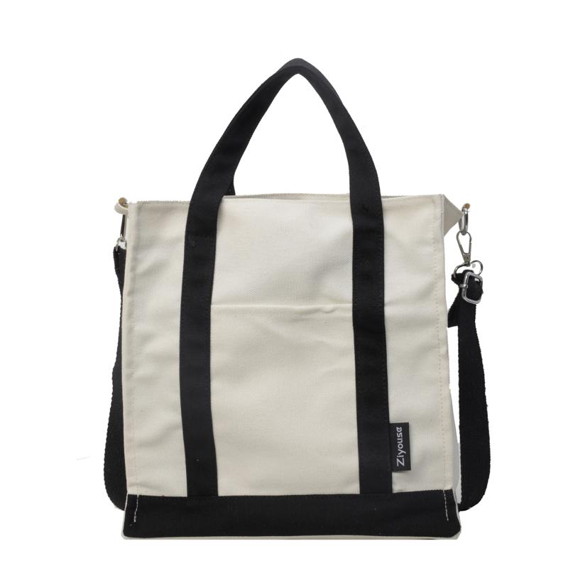 

Холщовая сумка, женская большая вместительная сумка, пригородная сумка через плечо, студенческая сумка на плечо бежевый