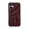 Stilvolle Weinrote Unregelmäßige Wasserwellen 3D Handyhülle Für Für Iphone 17 Air 16 1 14 13 12 11 Pro Max Weiche Silikon-Rückseite