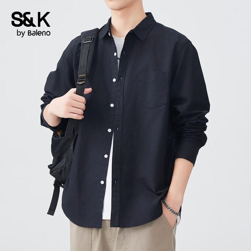 Baleno Men s S&K Pure Cotton Long Sleeve Casual Shirt L