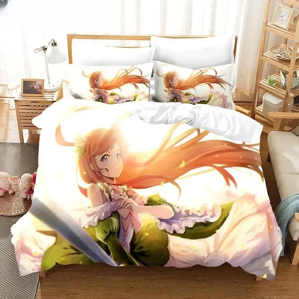 3D Print Cartoons Rem Ram Bedding Set Life In a Different World from Zero Duvet Cover Linen Sheet Quilt Comforter Bed Bedclothes