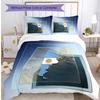 Set Biancheria da Letto Stampata Calcio Argentina 3 Pezzi Copriletto Traspirante Accogliente come Regalo per Inaugurazione Casa o Festa