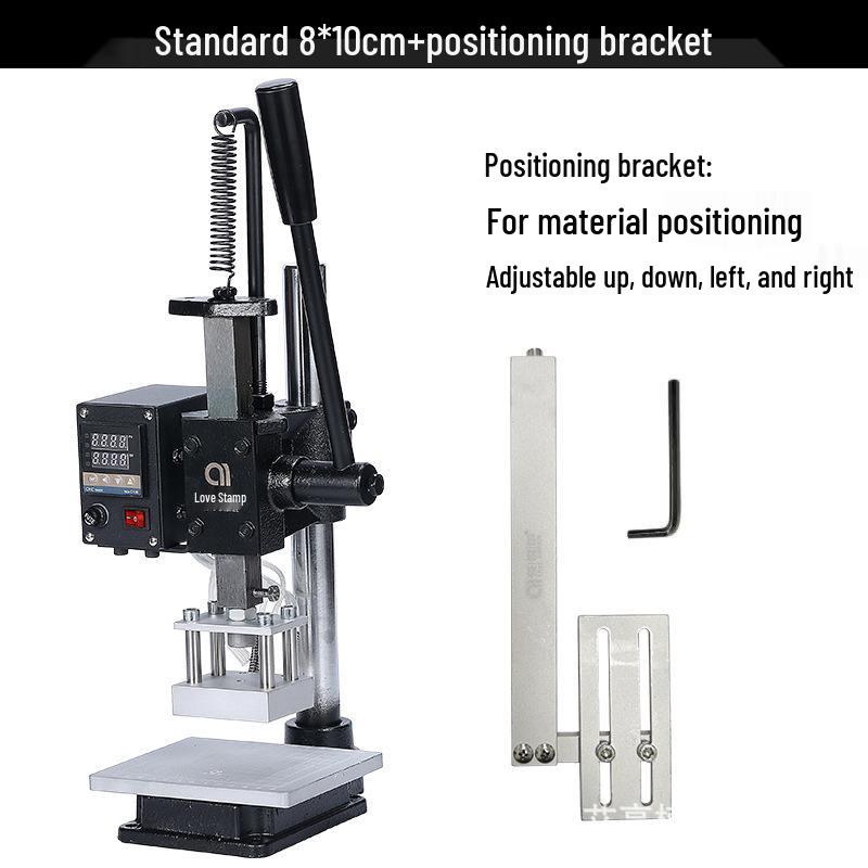 Compact Multi-Functional Heat Stamping & Pressing Machine for PU Leather & Wood Labels