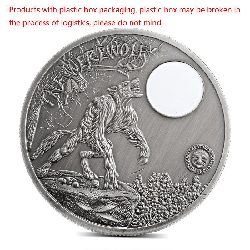 

Посеребренный сувенир Палау Лунная ночь Оборотень Коллекция памятных монет