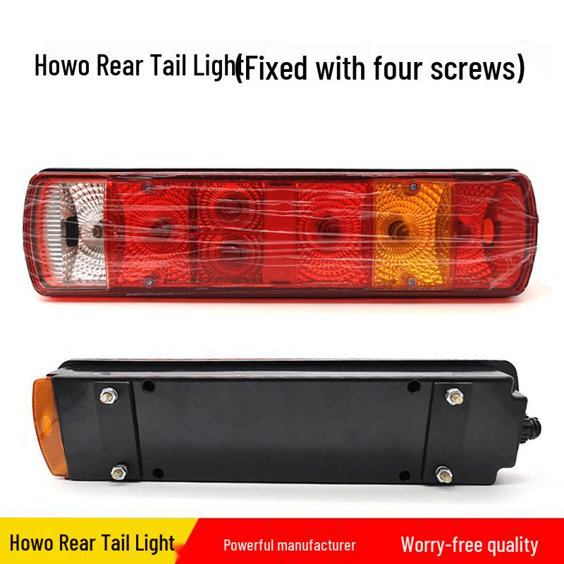 Compatible with Sinotruk Howo Original LED Rear Tail Light Assembly for Brake, Turn, and Reverse with Rear Combination Light Accessories.