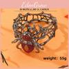Halloween Punk Alloy Spider Bracelet With Rhinestones For Party Decor