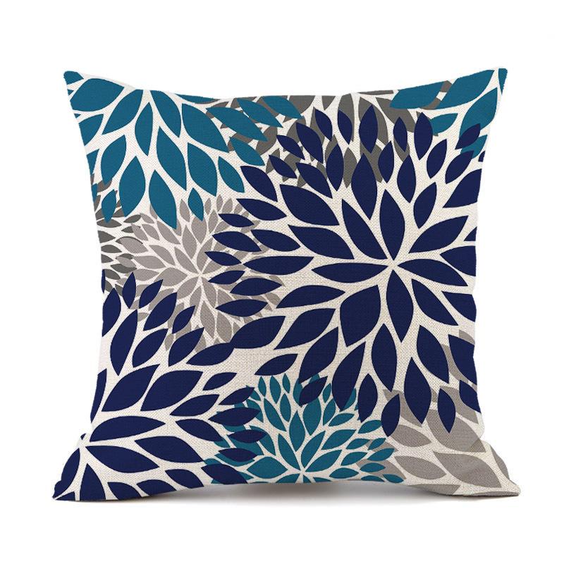 Outdoor Waterproof Cushion Cover 45X45 Floral Pillowcover Decorative Sofa Cushions Throw Pillows Pillowcase