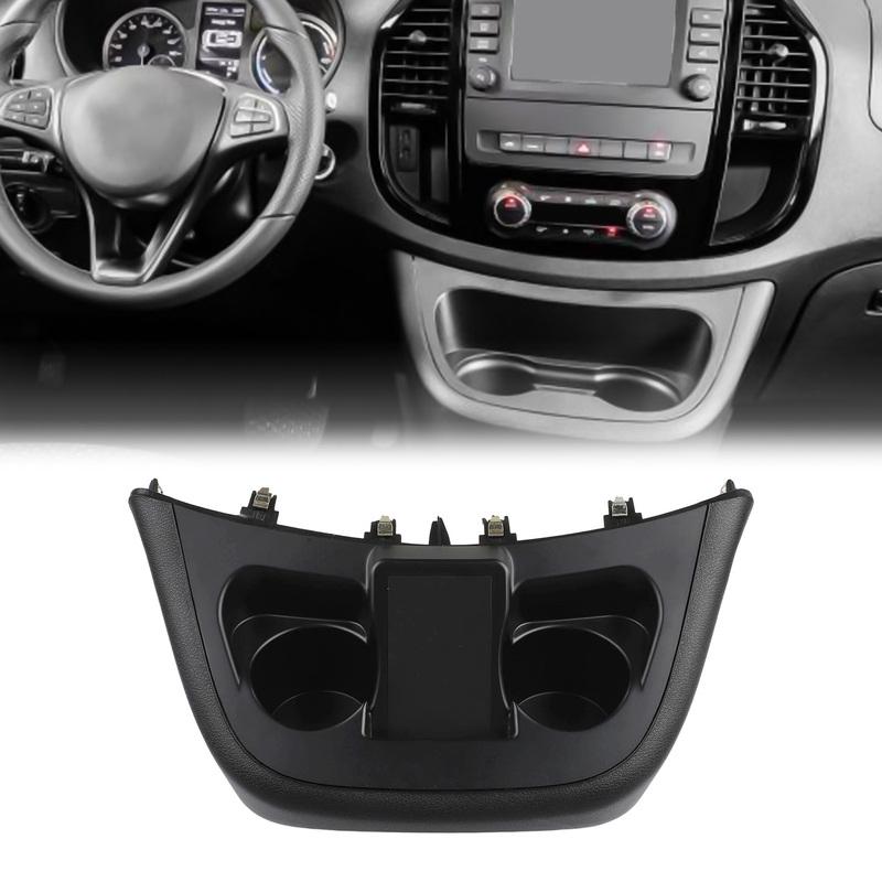 Car Central Control Water Cup Holder Panel Storage Box A44768008319051 For Mercedes Vito For Metris W447 2016-2023 Interior Part