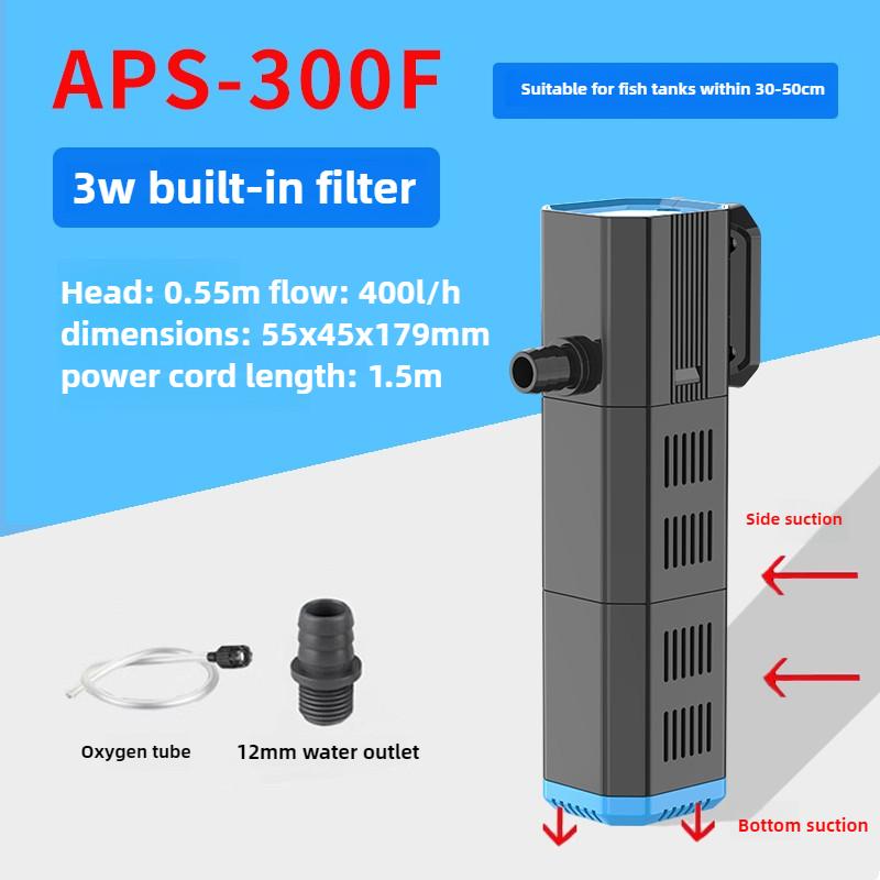 

Fish Tank Filter Water Purification Oxygen-increasing Wave-making Water Pump Automatic Cleaning Aquarium Filter Pet Products